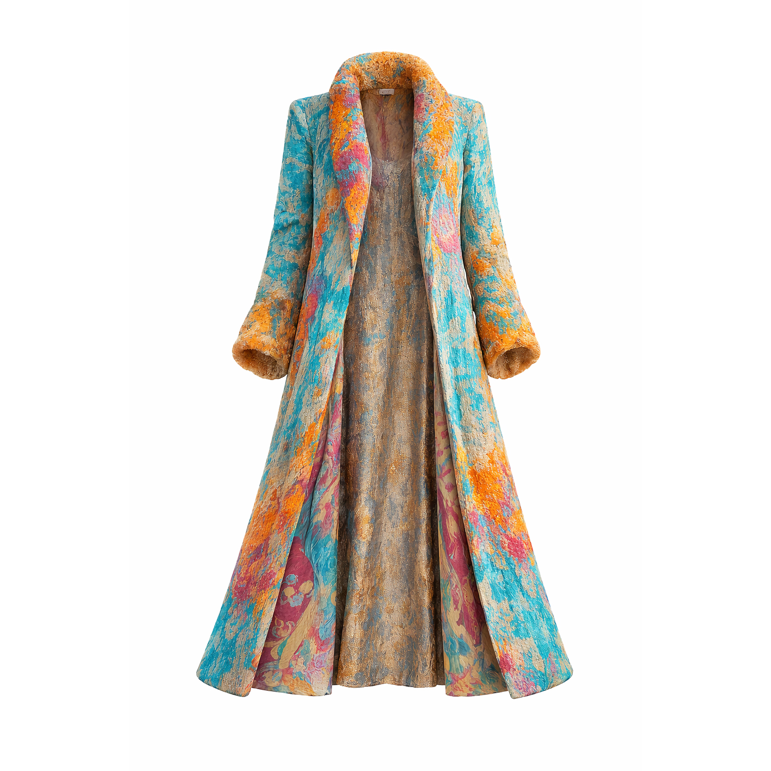 Brocade Pattern Coat from the GRANDE MAXIME Spring Collection